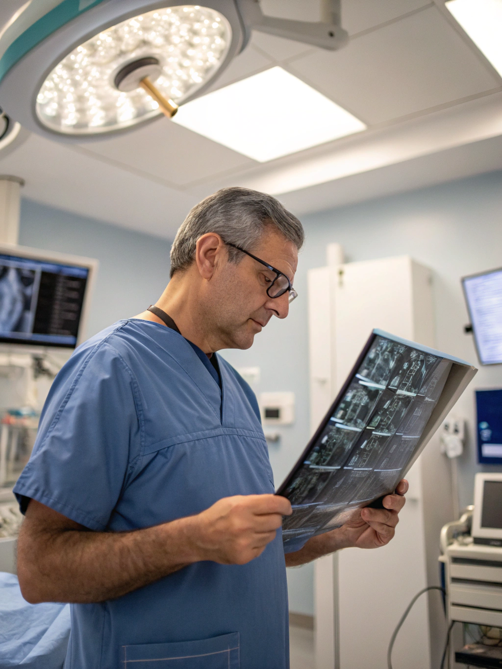 Dr. Brandon Beamer consulting with a patient in Bozeman